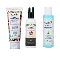 CARET ORGANIC Hybrid Creamy Cleanser, Aloe Vera Shampoo & Red Onion Seed Oil-image-99