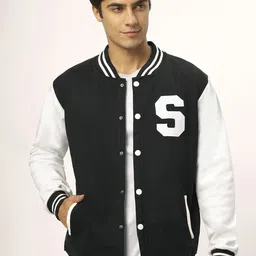 Be Savage Men Windcheater Outdoor Varsity Jacket with Embroidered-image-65