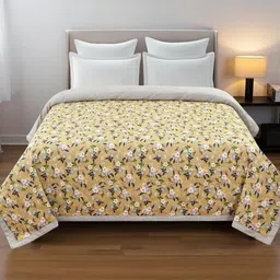 IVAZA Gold AC Room Double Bed Microfibre Comforter-image-51