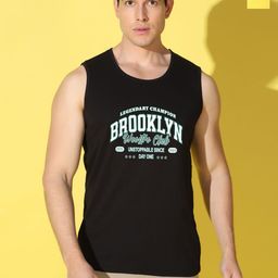 WOOSTRO Men Pack Of 2 Printed SuperCotton Gym Vests VWS26(BKLN BLACK)(MORE YELLOW)-image-29