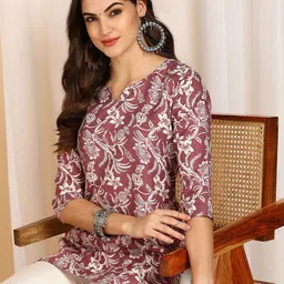 Moda Rapido Floral Printed Kurti-picture-30