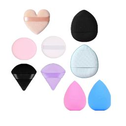 Facejewel Set Of 9 Finger Sponge With Triangle  Round & Heart Puff-10