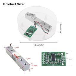 REES52 Pressure Sensor,10 kg+ HX711AD Module,+4P DuPont Wire + Shell, Weighing Electronic Weighing Sensor Kit image 2