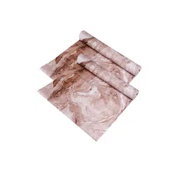 Kuber Industries 2 Pcs Brown Marble Shelf Liners-56