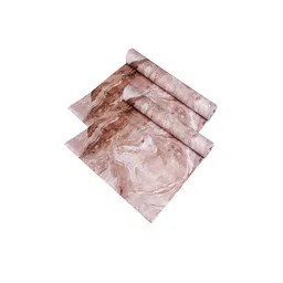 Kuber Industries 2 Pcs Brown Marble Anti-Skid Shelf Liners-82