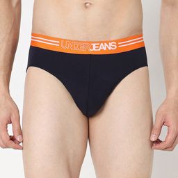 UnderJeans by Spykar Anti Microbial Basic BriefsUJNPBS061NAVY-picture-33