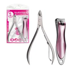 MAJESTIQUE Nail Care Set, Clipper & Cuticle Remover, Stainless Steel, Perfect for Groomin-31