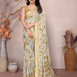 Moda Rapido Floral Satin Saree-picture-50