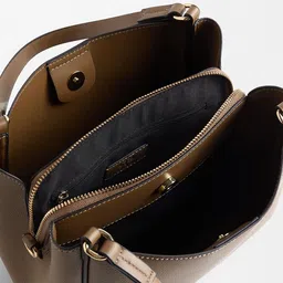 PARFOIS Textured Structured Handheld Bag with Detachable Sling Strap image 2