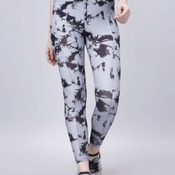 POOJARAN SAREE Women Printed High Rise Tights-image-82