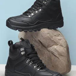 VRACHI Men PU High-Top Trekking Shoes-image-81