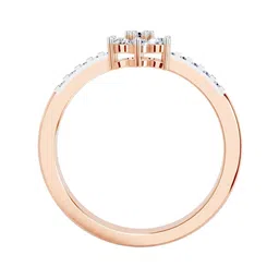 Sparkles DpLab Grown Diamond 0.33 Carat IGI Certified Flower Diamond Ring 14K-image-2