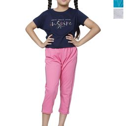 BAESD Girls Pack of 3 Cotton Capris-46