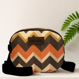 Anouk Printed Sling Bag with Tasselled-42
