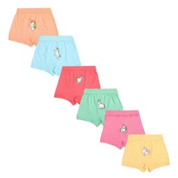 Red Rose Girls Pack Of 6 Printed Mid-Rise Basic Briefs-picture-29