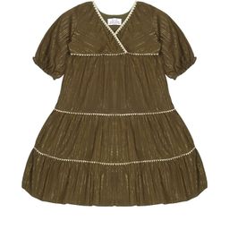 YOUNG BIRDS Girls Striped Midi Dress-image-25