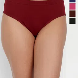 T.T. Women Pack Of 5 Pure Cotton Pearl Assorted Anti Microbial Basic Briefs-12
