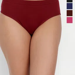 T.T. Women Pack Of 5 Pure Cotton Pearl Assorted Anti Microbial Basic Briefs-13