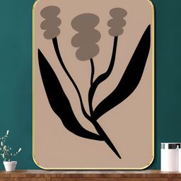 Livin'luxe Black & Brown Botanical Printed Wall Art-picture-42