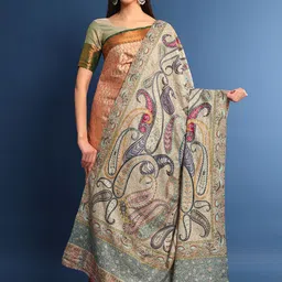 Pashmoda Women Ethnic Motifs Embroidered Shawl-picture-29