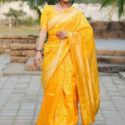 AMRUTKALA SAREES Woven Design Zari Banarasi Saree-image-73