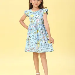Macwin Floral Print Fit & Flare Dress-58