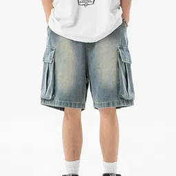 StyleCast x Revolte Men Regular Fit Low-Rise Cotton Outdoor Cargo Shorts-picture-25
