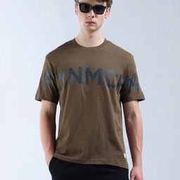 Flying Machine Men Typography Printed Round Neck Cotton Relaxed Fit T-shirt-picture-44