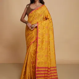 WoodenTant Woven Design Saree-picture-14
