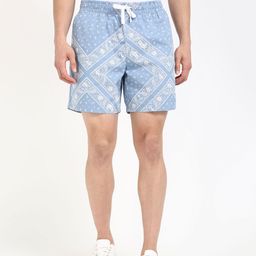 Tommy Hilfiger Men Printed Loose Fit Mid-Rise Cotton Shorts-image-50