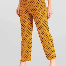 FIT N FAME Women Pack of 2 Pink & Mustard Cotton Printed Pyjamas-picture-24
