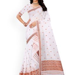 KAMDAR Cotton Blend Assamese Mekhela Chador Saree-picture-19
