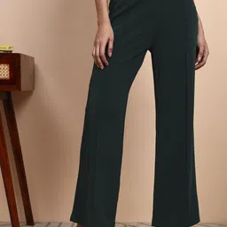 FITHUB Women High-Rise Pleated Trousers-picture-25