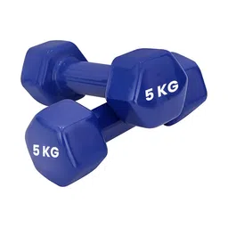 GRIP Set Of 2 Hexagonal Fixed Weight Dumbbells - 5 Kg Each-55