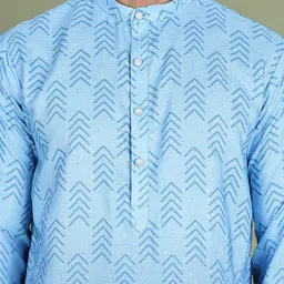 Anouk Men Geometric Printed Sequinned Kurta image 2