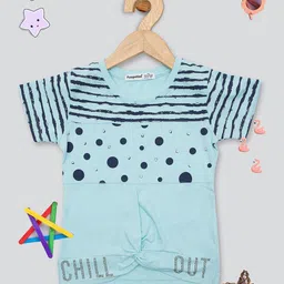 PAMPOLINA Girls Printed Round Neck Short Sleeves Top-image-126