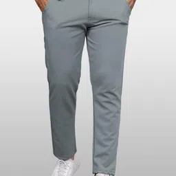 SZN Men Slim Fit Stretchable Trousers-picture-29