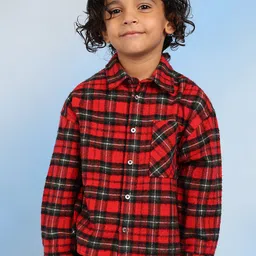 The Tribe Kids Boys Relaxed Opaque Casual Shirt-image-26
