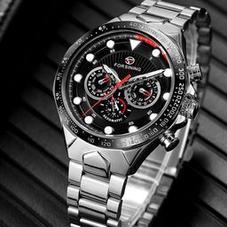 FORSINING Men Dial & Stainless Steel Straps Analogue Watch FSG6911M4T5-image-47