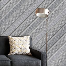 ArtzFolio Printed UV-Resistant Anti-Bacterial Monochrome Diagonal Stripes Peel & Stick Wallpaper-image-90