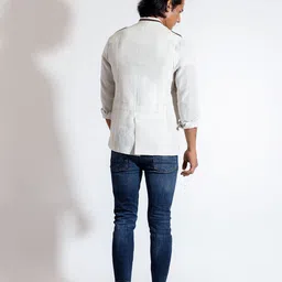 VIVEK KARUNAKARAN Men Open Front Jacket image 3