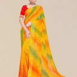 LeeliPeeri Designer Bandhani Printed Bandhani Saree-image-92