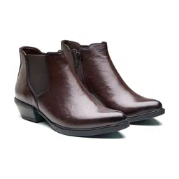 MICHAEL ANGELO Women Block Heeled Chelsea Boots-11