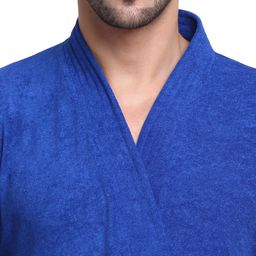 Aura Cotton Shawl-Collar Bath Robe-image-69