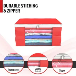 Kuber Industries Red Set of 6 Regular Drawer Organiser Organisers image 4