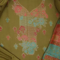 Tones-N-Shades Ethnic Motifs Printed Unstitched Dress Material-image-11