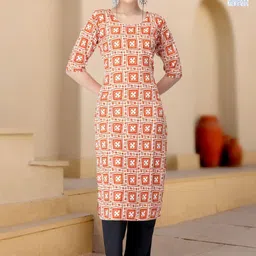 HERE&NOW Women Pack Of 2 Printed Regular Kurta with Trousers-picture-31