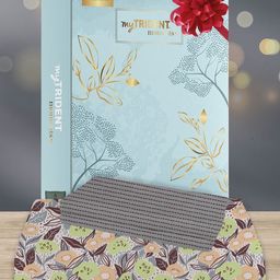 MYTRIDENT Moments Brown Floral Printed 120 TC Pure Cotton Queen Bedsheet & 2 Pillow Covers-image-97