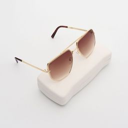 PELLE LUXUR Women Rectangle Sunglasses with UV Protected Lens PL25GS403-image-91