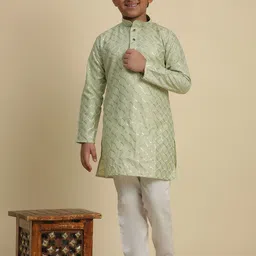 Pro-Ethic STYLE DEVELOPER Boys Embroidered Regular Kurta with Pyjamas-27